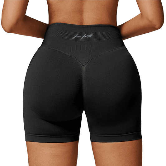 Elegant High-Waisted Yoga Shorts